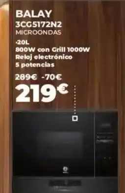 Pascual Martí BALAY 3cg5172n2 microondas oferta