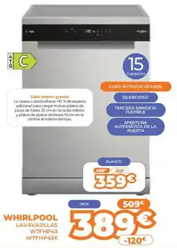 Pascual Martí WHIRLPOOL Lavavajillas w7fhp43 w7fhp43x oferta