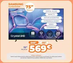 Pascual Martí SAMSUNG TU75U7025F oferta