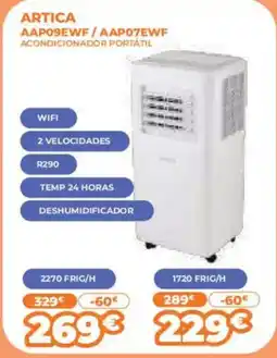 Pascual Martí ARTICA Aap09ewf/aap07ewf acondicionador portátil oferta