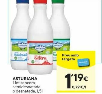 Caprabo Leche asturiana oferta