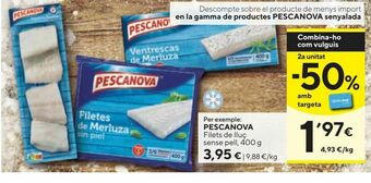 Caprabo Filetes de merluza pescanova oferta