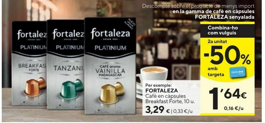 El precio y las condiciones de Caprabo están en el catálogo o el sitio web  que dirigen.