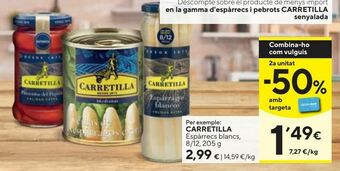 Caprabo Espárragos carretilla oferta