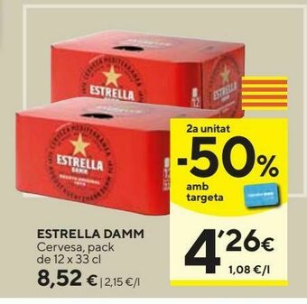 Caprabo Cerveza estrella damm oferta