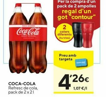 Caprabo Refresco de cola coca-cola oferta