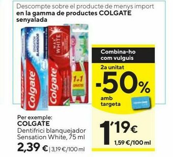 Caprabo Dentífrico colgate oferta