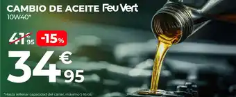 FEU VERT Cambio de aceite
