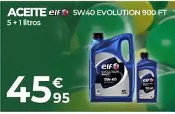 Feu Vert ELF Aceite 5w40 evolution 900 ft oferta