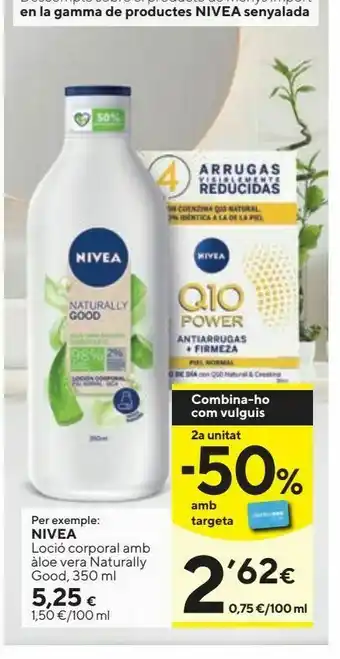 Caprabo Loción hidratante nivea oferta