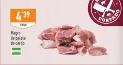 Supermercados Deza Magro de paleta de cerdo oferta