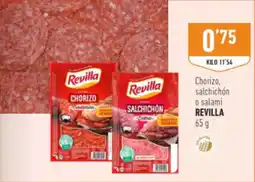 Supermercados Deza REVILLA Chorizo, salchichón o salami oferta