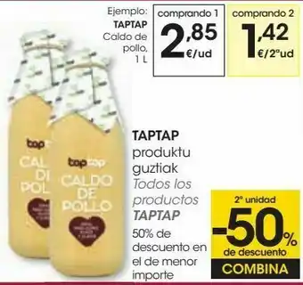 Eroski Taptap caldo de pollo oferta