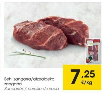Eroski Zancarrón/morcillo de vaca oferta