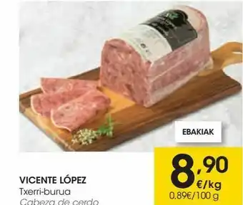 Eroski Vicente lópez cabeza de cerdo oferta