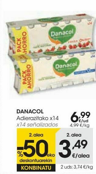 Eroski Danacol oferta