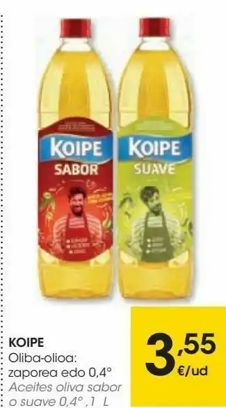 Eroski Koipê aceites oliva sabor o suave 0,4º oferta