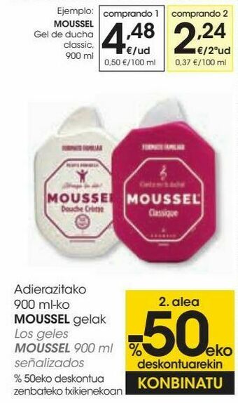 Eroski Moussel gel de ducha classic oferta