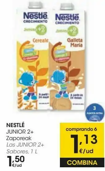 Eroski Nestlé las junior 2+ sabores oferta