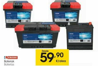 Eroski Eroski baterías oferta