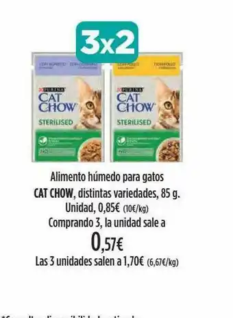 El Corte Inglés Alimento Húmedo Para Gatos Cat Chow oferta