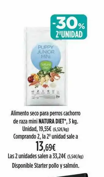 El Corte Inglés Alimento Seco Para Perros Cachorro De Raza Mini Natura Diet oferta