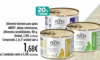 El Corte Inglés Alimento Húmedo Para Gatos 4vets Dietas Veterinarias Diferentes Sensibilidades oferta