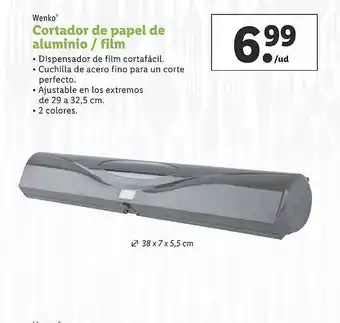 Lidl Wenko Cortador De Papel De Aluminio O Film oferta