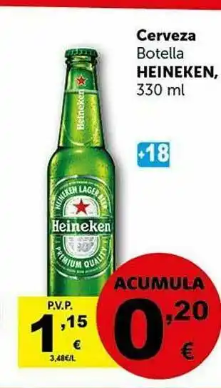 Masymas Cerveza Botella Heineken oferta