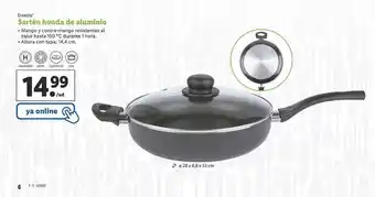 Lidl Ernesto Sartén Honda De Aluminio oferta