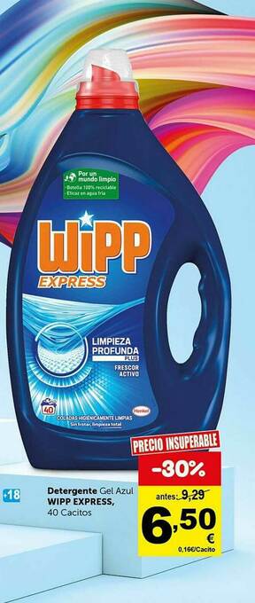 Masymas Detergente Gel Azul Wipp Express oferta