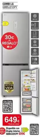 Milar Lg - combi gbbs2z101py oferta