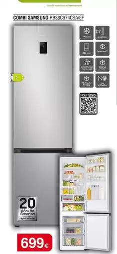 Milar Samsung - combi rb36c674csafe oferta