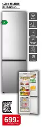 Milar Hisense - combi rb440h4aca oferta