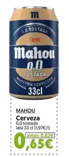 Hiper Usera Mahou - cerveza oferta