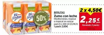 Hiper Usera Bifrutas - zumo con leche oferta