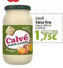 Hiper Usera Calvé - salsa fina oferta