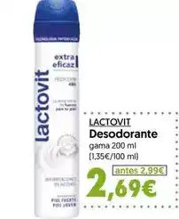 Hiper Usera Lactovit - desodorante oferta