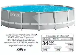 Hipercor Intex - piscina tubular prism frame oferta