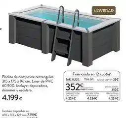 Hipercor Pvc - piscina de composite rectangular oferta