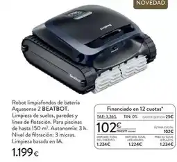 Hipercor Paredes - robot limpiándos de batería oferta