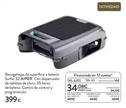 Hipercor Control - recogehojas de superficie a bateria oferta