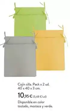 Hipercor Cojin silla oferta