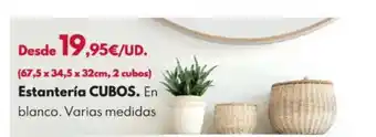 Estantería cubos