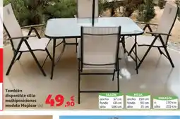 Alcampo También disponible silla multiposiciones modelo Mojácar oferta