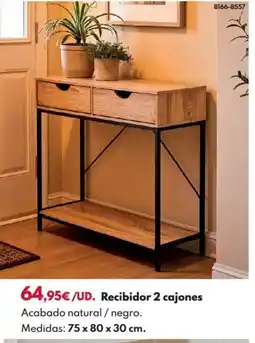 BricoCentro Recibidor 2 cajones oferta