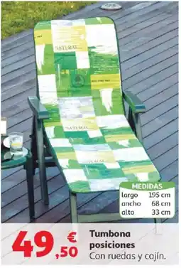 Alcampo Tumbona posiciones oferta