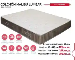 BricoCentro Colchón malibú lumbar oferta