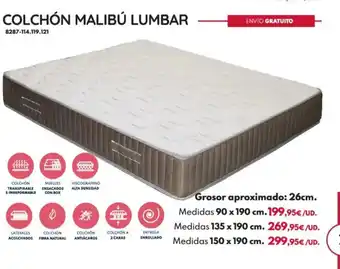 Colchón malibú lumbar