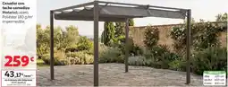 Alcampo Cenador con techo corredizo oferta